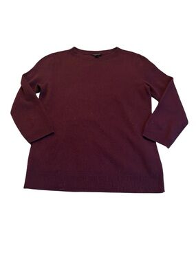TALBOTS burgundy cashmere sweater